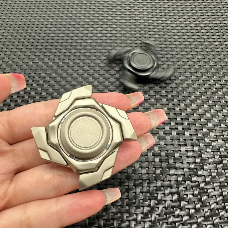 Métal ouvert armure Fidget Spinner mécanique GoBiggeR EDC curseur mécanique Anti-Stress soulagement jouet soulager l'anxiété bureau jouet de bureau