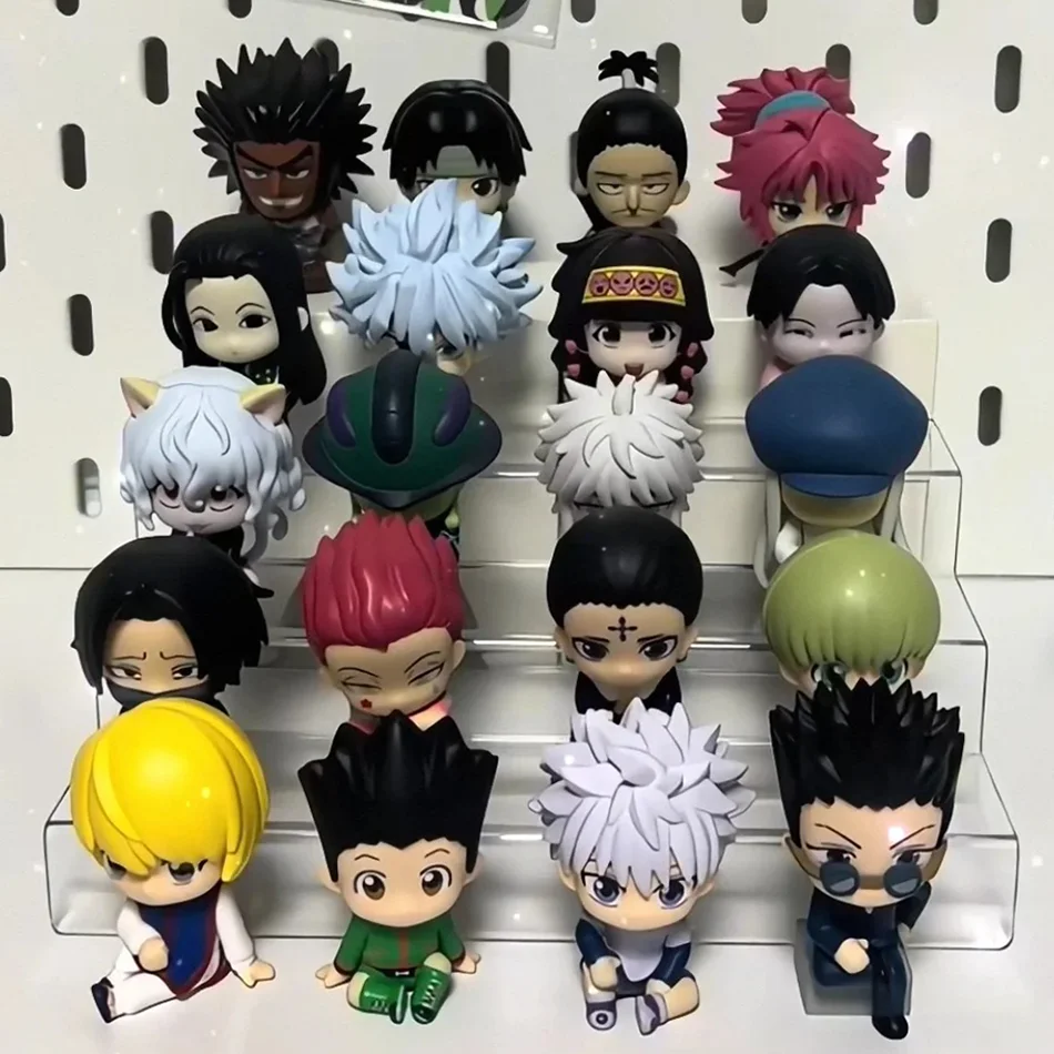 Official Figure 8PCS SET Q Version HUNTER X HUNTER PVC Action Figure Amine Christmas Gift Collectible Figurine