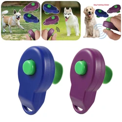 1Pc Pet Training Ring Clicker Elastic Band Sound Generator Dog Behavioral Deterrent Training Pet Training Supplies Purple/Blue