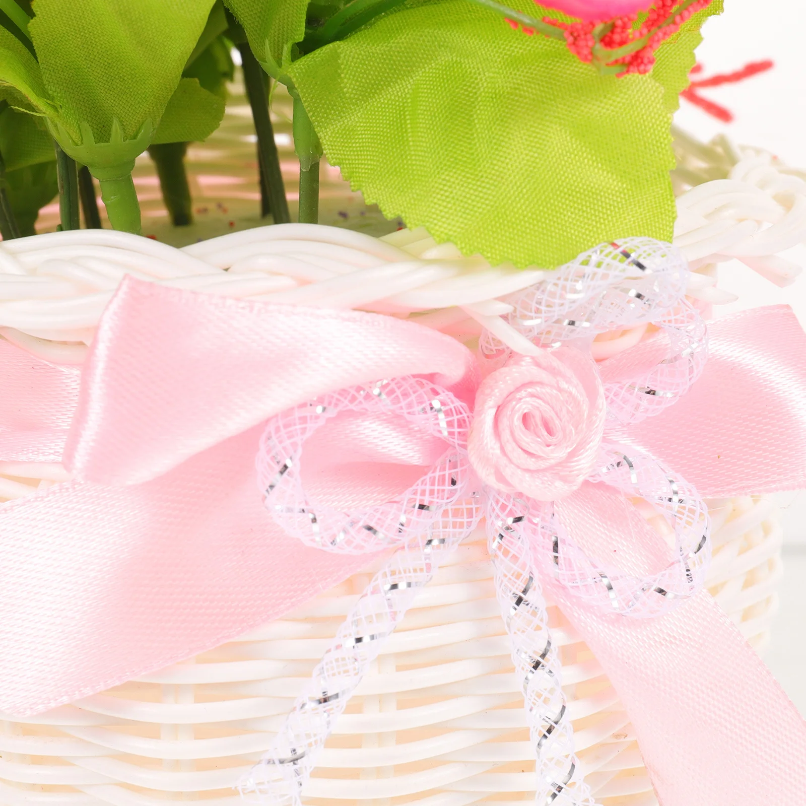 

Artificial Bicycle Flower Ornament Simulation Plant Decor Exquisite Desktop Adornment Home Supplies Tricycle Flower Basket Decor