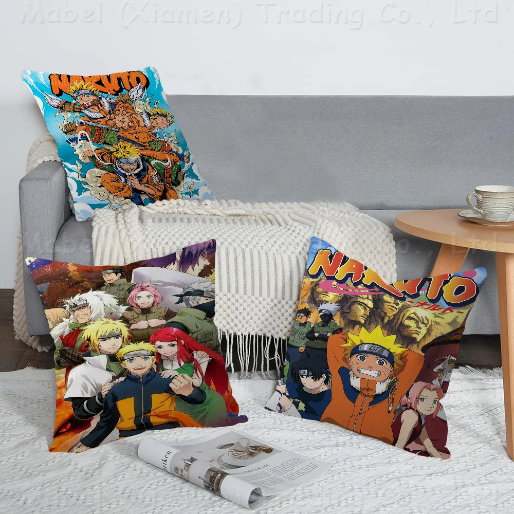 Anime N-Narutos Classic Vintage Cushion Cover 30x50 Polyester Sofa Cushions Decorative Throw Pillows Home Decoration Pillowcover