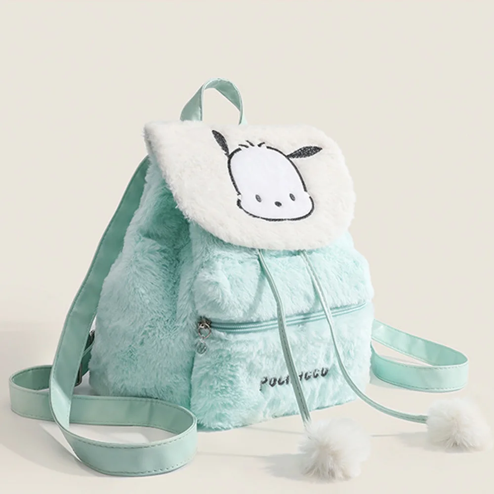 Sanrio plyš pytle roztomilá kreslený načechraný brašna dámská kawaii brašna outdoorové převrátit batohy holčičí srdce vláčet přenosné bagpacks