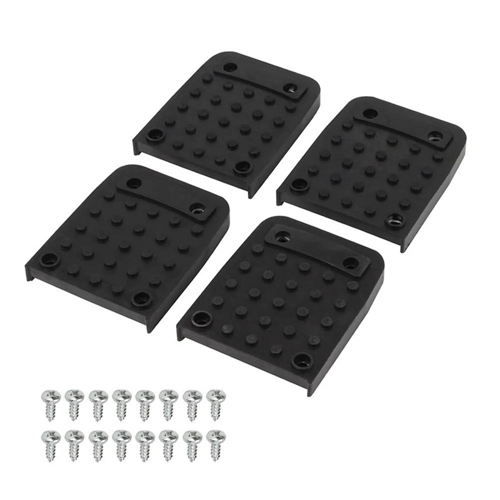 

4Pcs For Drywall Stilt Sole Replacement Foot Pads Anti Slip with Screws for Construction Projects and Performance Use