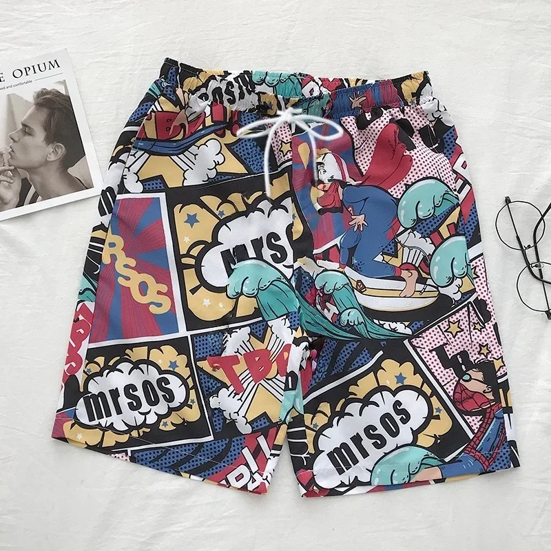 

Новинка 2023 года, летние свободные, дышащие, быстросохнущие шорты с 3D-принтом для пар, повседневные шорты