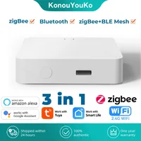 Tuya Smart Home ZigBee 3.0 Multi-Mode Gateway Hub Bluetooth Mesh WiFi Wireless Bridge Smart Life Remote Control For Alexa Google