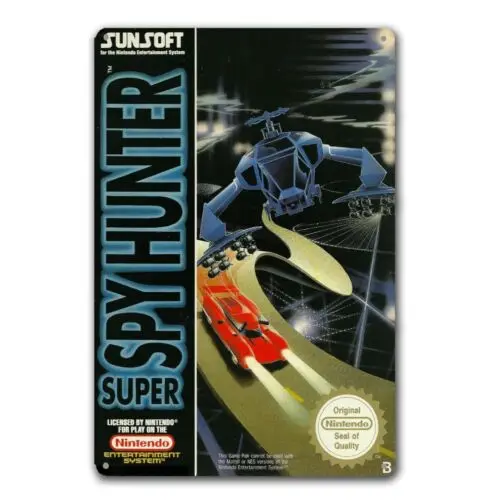 Super Hunter Nes Retro Video Game Metal Poster Tin metal sign 20*30cm