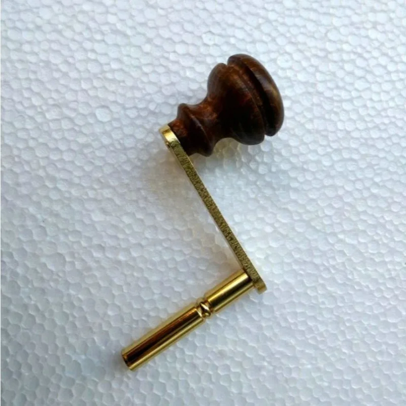 12 Tone Pull Rope Clock Movement, Crank Handle & Winding Key, Mechanical Clock Repair Replacement Accessories