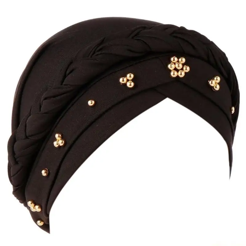 31BF Beaded Braid Sports Headscarf For Adults Children Quick Dry oisture Wicking Polyester Comfortable Travel Accessory