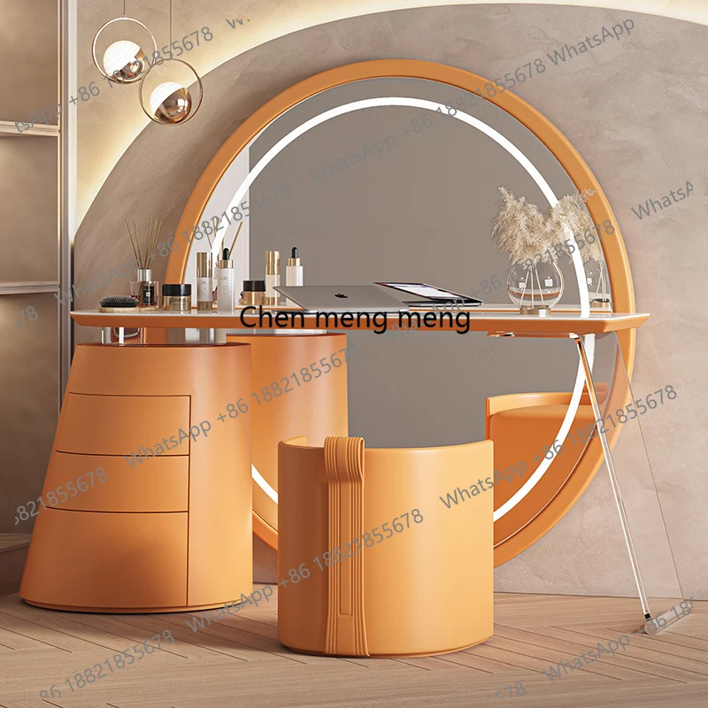 

Top luxury Makeup vanity Toiletries illuminated makeup dressing table dressers for bedroom dresser with mirror Bedroom furniture
