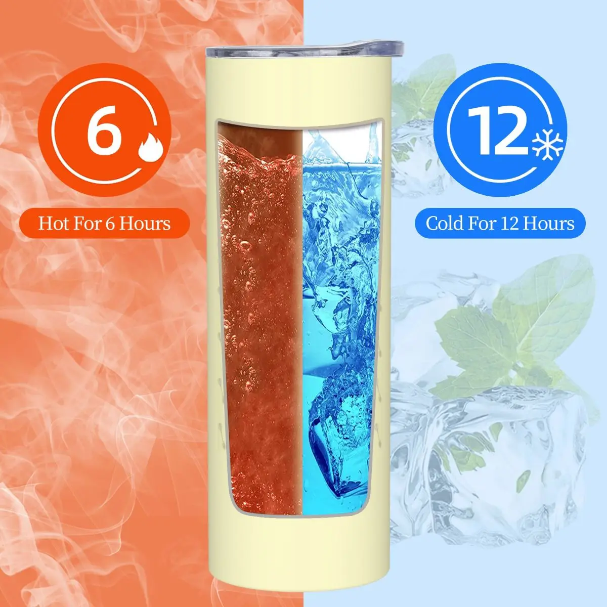 كوب Gemini V Fairy Tail من الفولاذ المقاوم للصدأ معزول بالفراغ مع شفاطات زجاجة باردة حرارية مع غطاء 20 أونصة #4