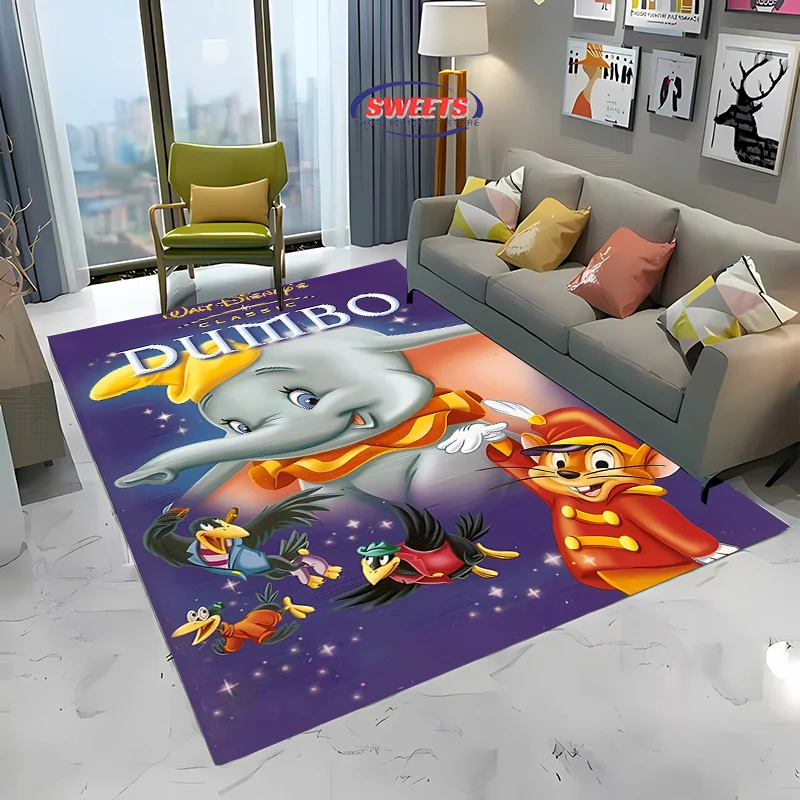 New To Disney Dumbo Carpet ! Anti-slip Sound Insulation,Add Soft and Comfortable,Living Room Bedroom Office Area Can Be Used Mat