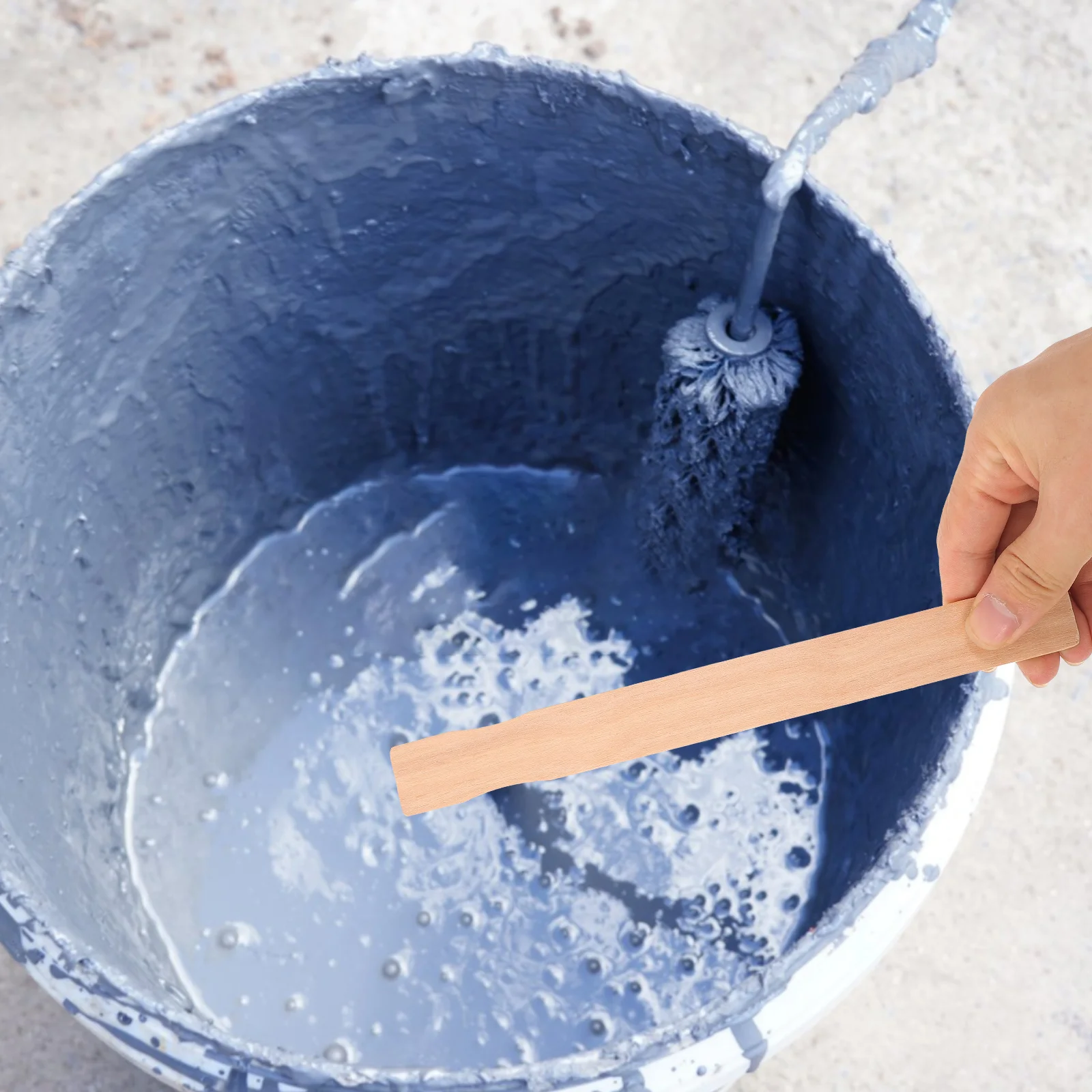 

25pcs Paint Mixing Stick Manual Rod Reusable Wood Tool For Home Finishing Lightweight Durable Stirrer For Diy Construction
