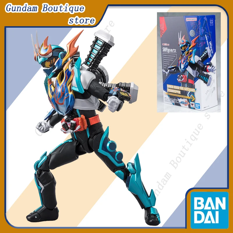 

Bandai Genuine SHF KAMEN RIDER FIRE GOTCHARD STEAMHOPPER 15cm Anime Action Figure Collectible Model Toys Ornaments Gift Children
