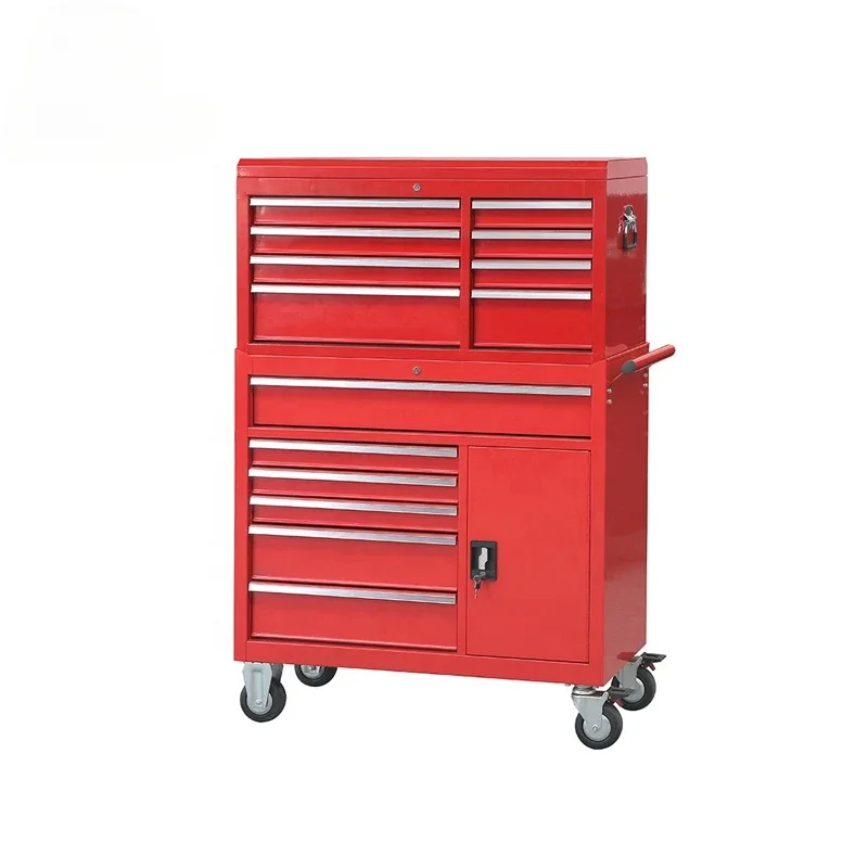 Large Shop Task Force Metal Power Lockable Rolling Tool Box For Sale