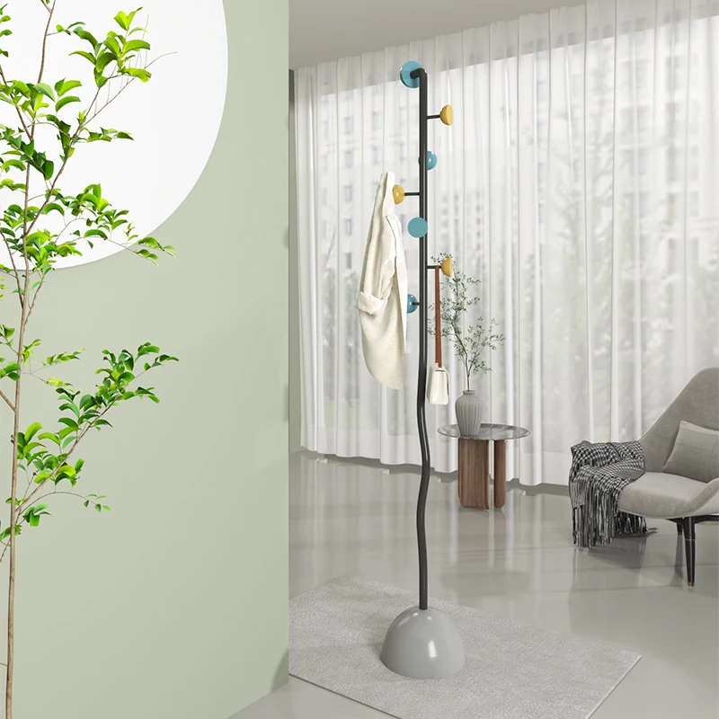 Nordic Simple Coat Racks Modern Cheap Indoor Garment Rail Cheap Entrance Coat Racks Hallway Open Arara De Roupa Home Furniture