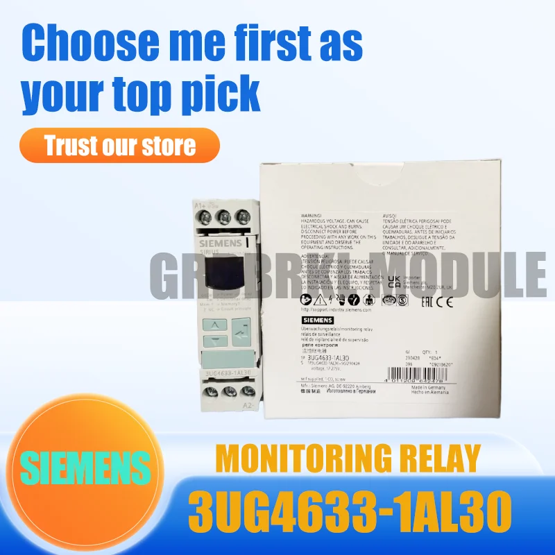 

New Original SIEMENS 3UG4633-1AL30 Voltage Monitoring Relay 17-275V AC/DC