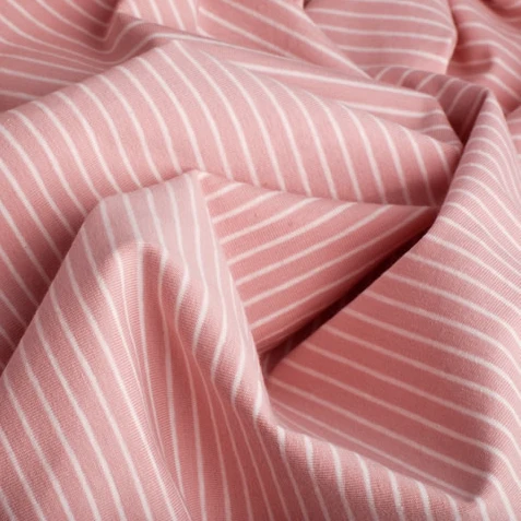 50*165cm Striped Cotton Fabric Stretchy Spandex And Cotton Fabric DIY Sewing T-shirts Dress Fabric By Meter