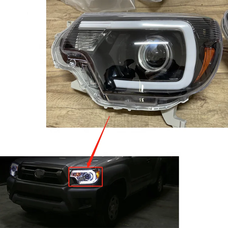 top quality car accessories front light modified car LED headlamp USA version headlight for tacoma 2015 2016 2021custom