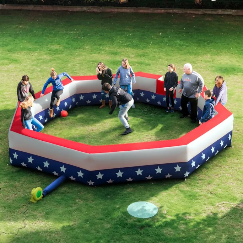 Outdoor Games Inflatable Quack Pit Court with Sports Blower