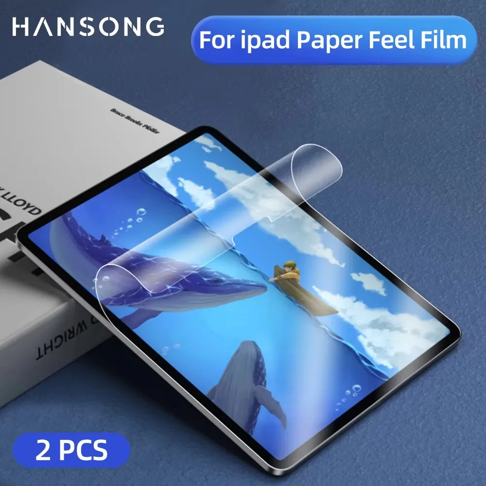 2PCS Paper Feel Displayschutzfolie für iPad 10. Generation Pro 11in Air 2 3 4 5 iPad 11 12,9 13 7 8 9tn Gen Mini 1 2 3 4 5 6 Film