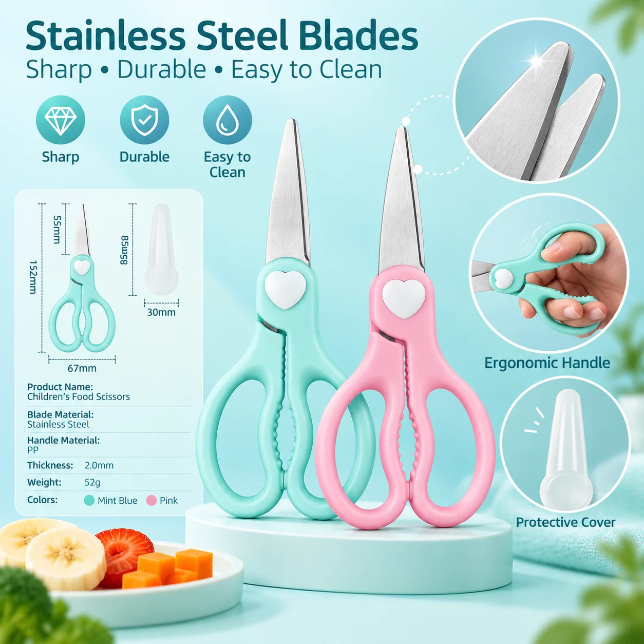 Baby Food Scissors Portable, S - Veggie Baby Food 评论和价格