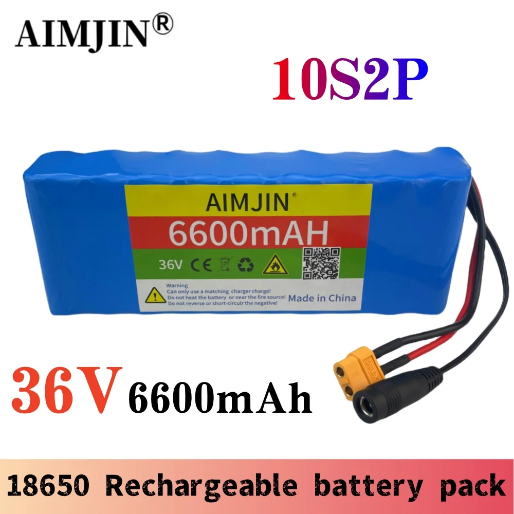 

10S2P 36V 6600mAh lithium-ion rechargeable battery pack, suitable for accessories of electric scooters with dual wheel balance