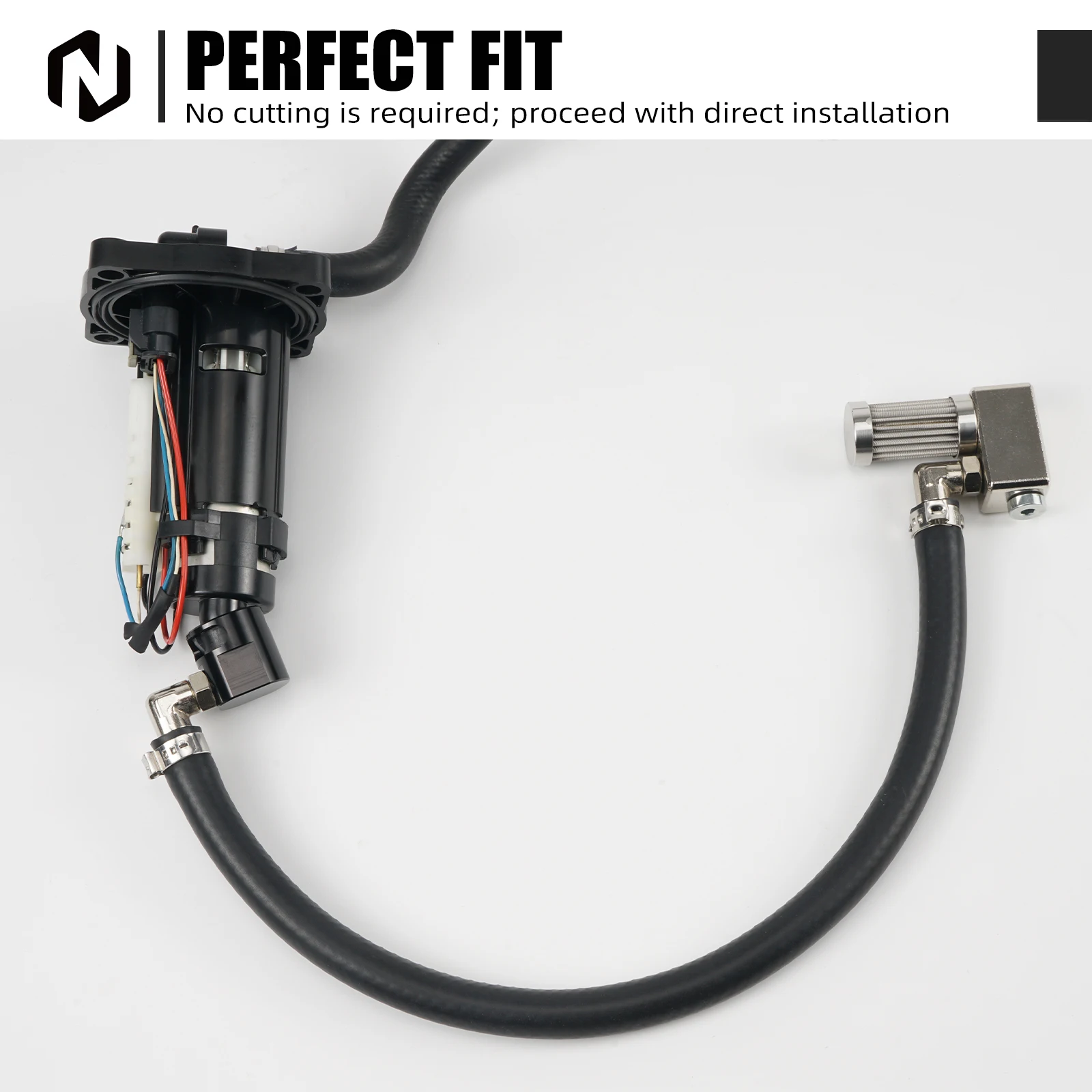 NICECNC For KTM EXC 300 EXC-F 350 2024-2027 Fuel Tank Transfer Pump Kit For Husqvarna TE300 GasGas EC300 Inline Fuel Pump