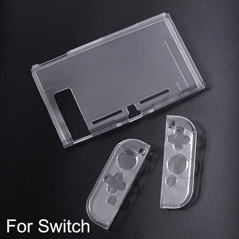 Transparent TPU Soft Case Joycon Protective Shell Cover for Nintendo Switch Oled Console NS Joy-con Crystal Back Full Protector