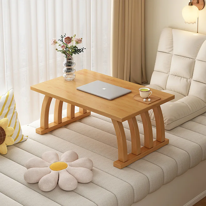 

Suitable forBay window small table foldable kang solid wood household tatami tea coffee bed learning low