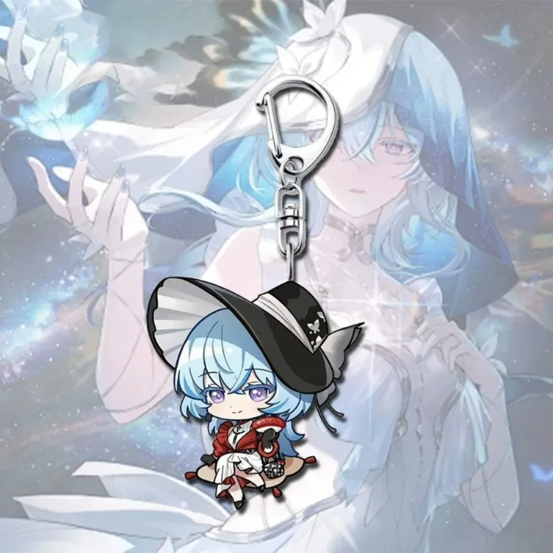 Hot Game Wuthering Waveschang Q Version Peripheral Shore Guard Keychain Pendant Backpack Hanging Charms Keyring