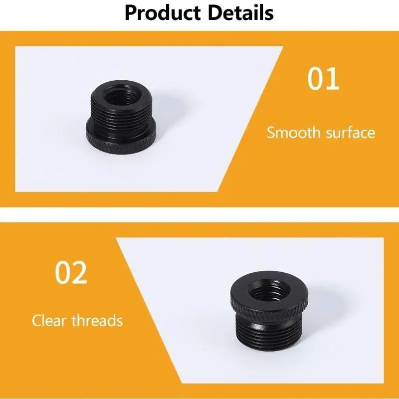 Camera Metal Screw 3/8 to 5/8 Female to Male Thread Mount Adapter For Tripod Microphone Microphone Studio Stand 