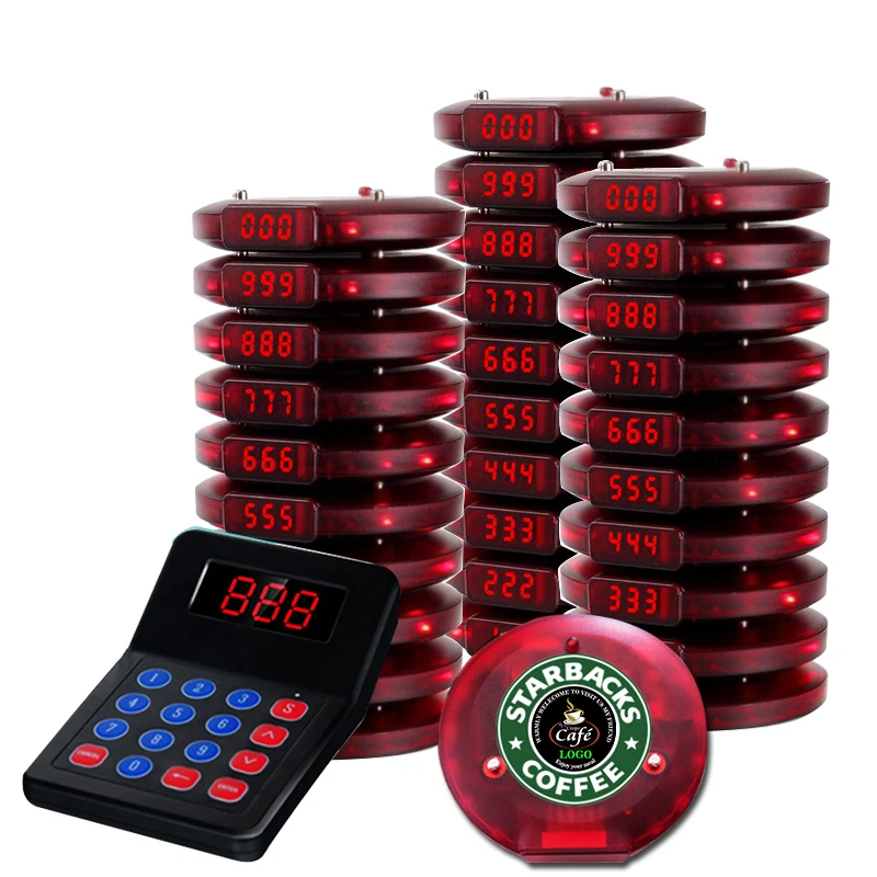 2025 hot sale Wireless Calling System Restaurant Pager with LED Display Queue Management