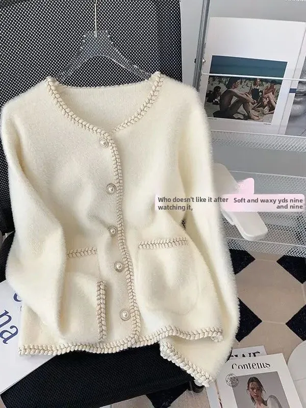 Col de couleur Pure, petite Fraance Jaet Street Sle, coupe ample, vêtements d'extérieur pour femmes, longue longueur Sve ort, bouton unique