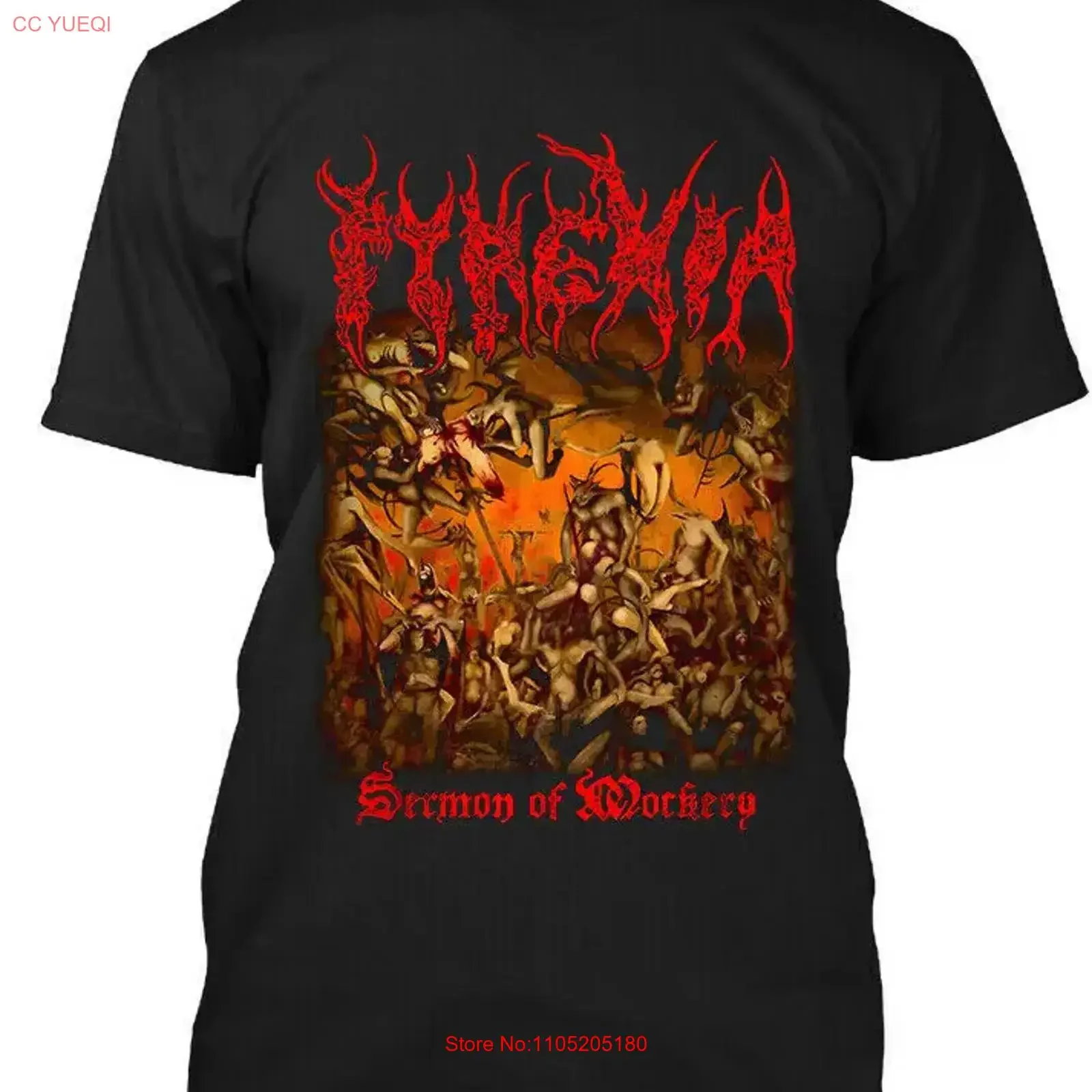 Limited New Pyrexia Sermon of Mockery American Death Metal Band T Shirt S 4XL vintage Washed Soft Versatile Stylish fashion
