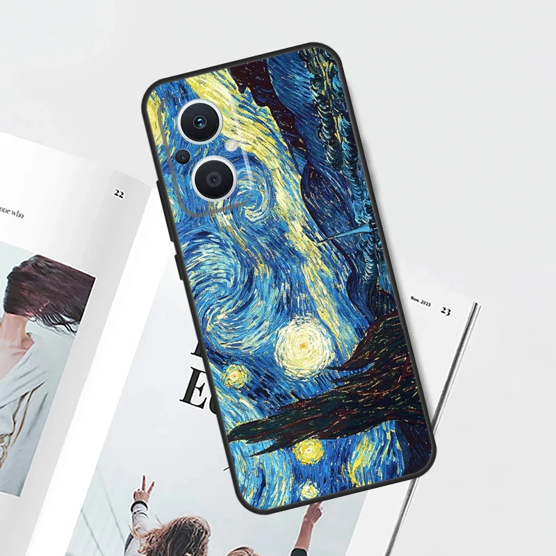 Van Gogh Art Oil Painting Case For OPPO Reno 10 8 Pro 4Z 5Z 4 5 6 7 Lite 8T OPPO Find X5 Lite X6 Pro X3 X2 Neo Cover