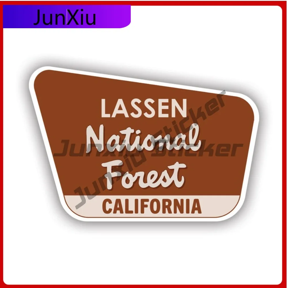 

Funny Minimalist Lassen National Forest California Ca Sticker Decal American Made Uv Protected Explore Hike Hiking Travel Camp