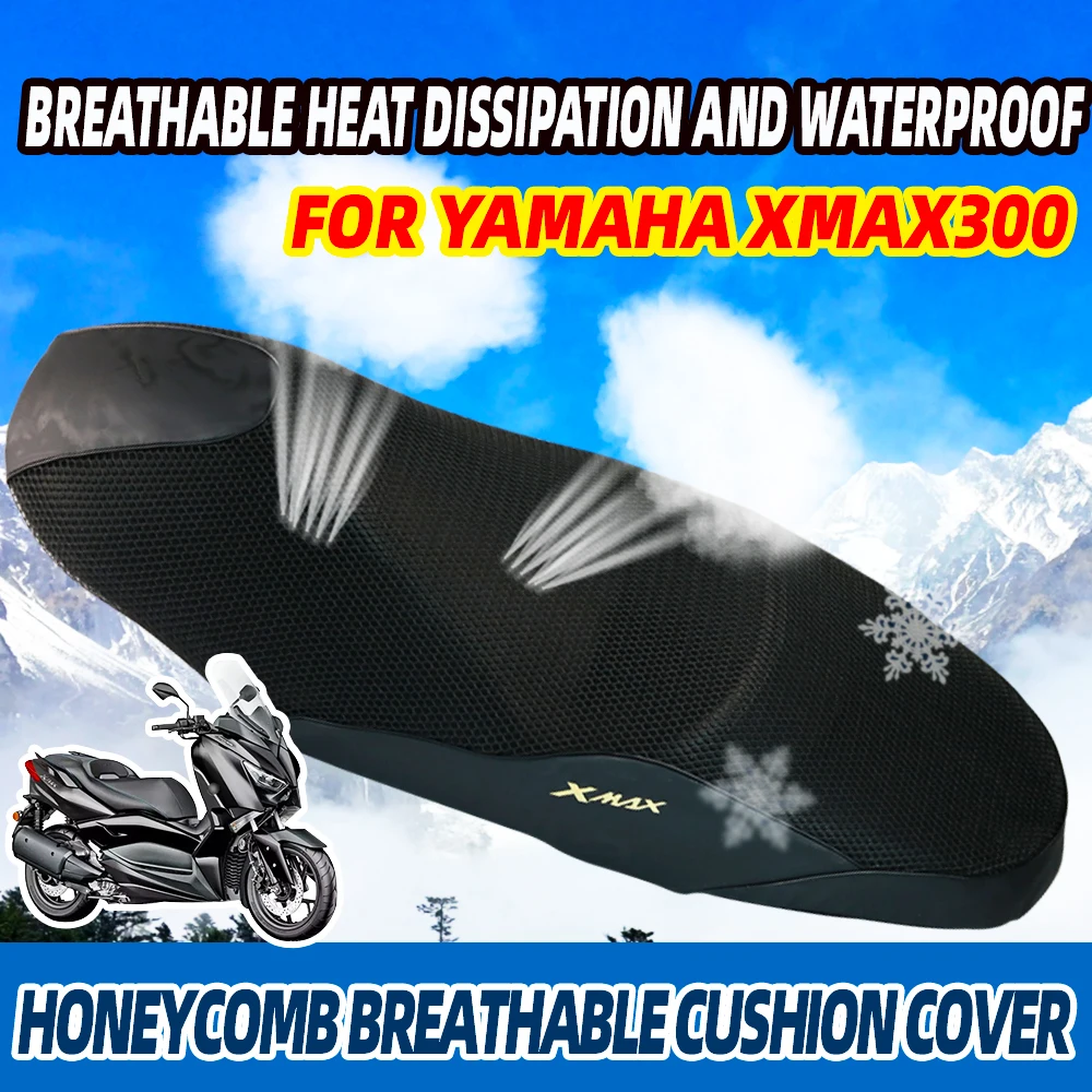 2025 for Yamaha  XMAX 125 250 300 400 XMAX125 XMAX250 XMAX300 2025 Seat Cushion Cover Sun Hot Insulation Protection Mesh