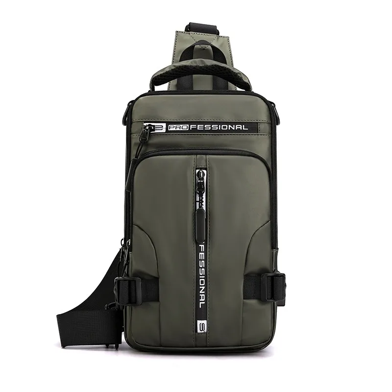 Cross-border Special Men\'s Multifunctional Chest Bag Single Shoulder Crossbody Bag Waterproof Space Cloth Small Backpacks