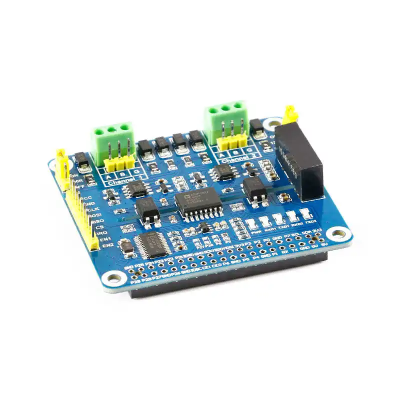 Raspberry Pi Dual Channel Isolated RS485 Expansion Board Module On-board SC16IS752/SP3485