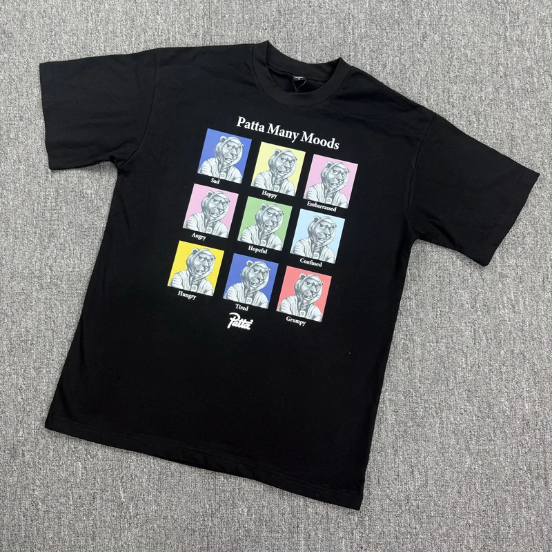 Men Women Patta Tshirts Loose High Quality Cotton Graphics Logo Casual Cotton Tee Graphic T Shirts