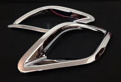 2 Pcs Accessories for Vehicles Rear Fog Lights Lamp Mask Cover Trim ABS Chrome for Mazda CX-5 CX5 2012 2013 2014 2015