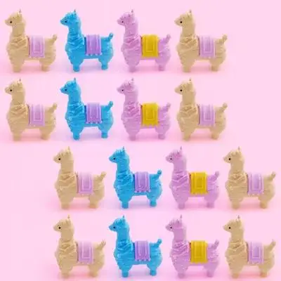 

Cartoon Eraser Mini Alpaca Rubber Animals Toddler Painting Festival Gift Erasers