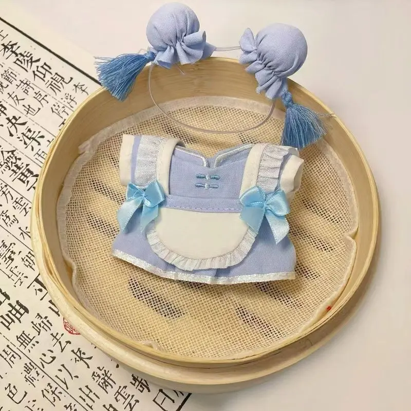 Suitable For 13-15cm Cotton Dolls Chinese Style Clothes High Appearance Doll Clothes Meatball Head Starfish Cute Accessories