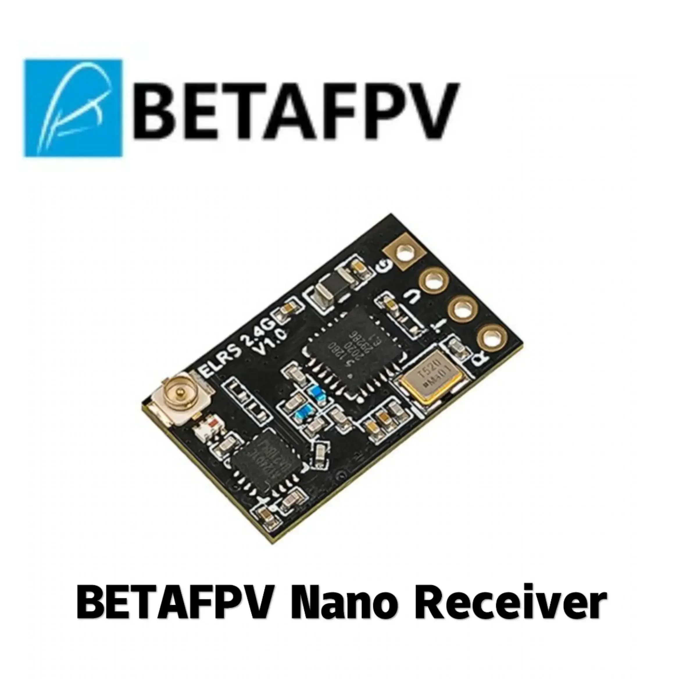 Receptor BETAFPV ELRS Nano, el mejor rendimiento en velocidad, rango de latencia ExpressLRS opcional 2,4G/915MHz/868MHz para Dron de carreras de control remoto