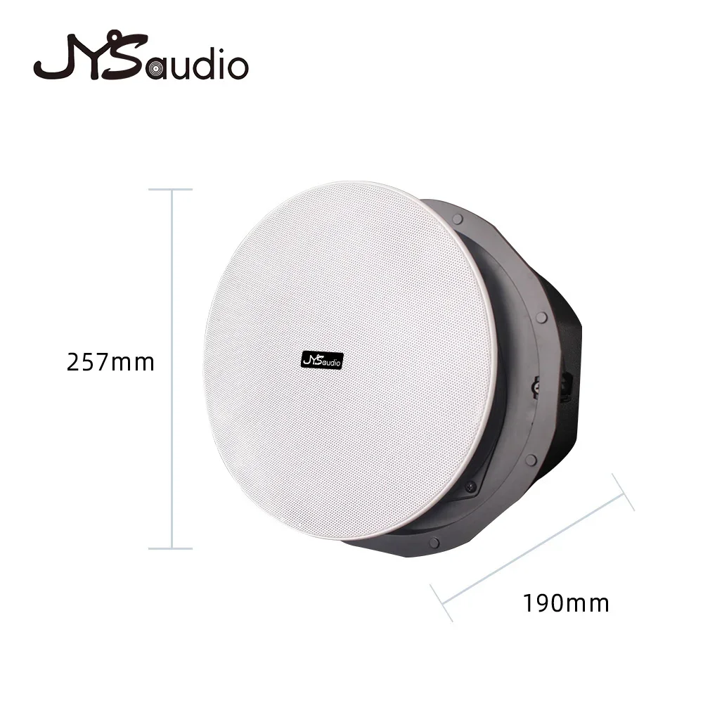 6.5 Inch 10w In Ceiling Speakers Home Surround Sound PA System White Round Built In Wall Speaker Stereo Sound Indoor Living Room