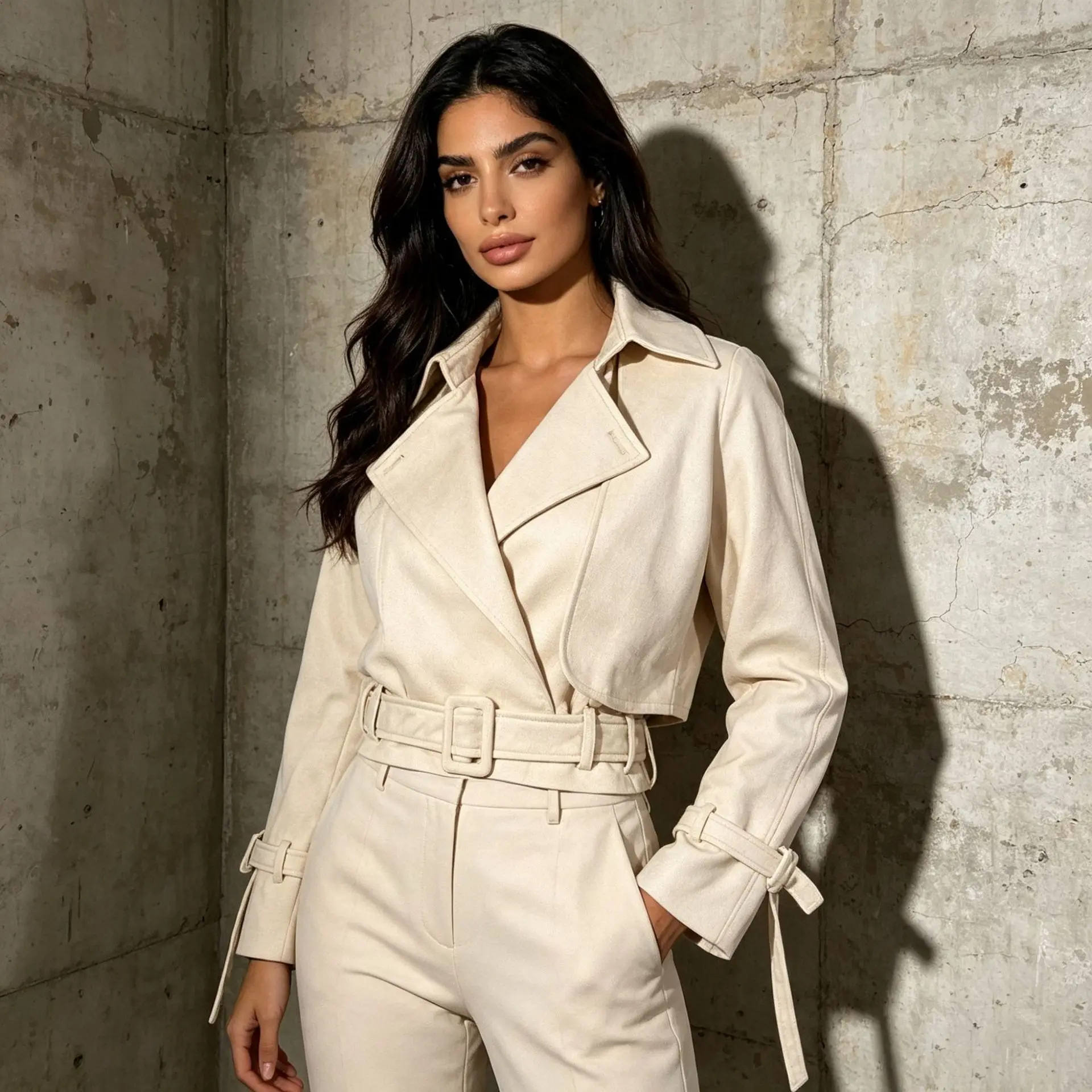 ZAMOR HIGH END Fashion Foreign Trade Short Jacket Women 2026 Early Autumn New Vintage Unique Versatile Belted Waist Coat
