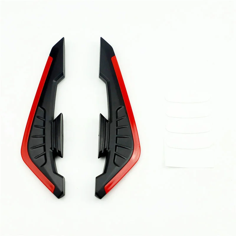 Hoja de viento decorativa para motocicleta, imitación de carreras, ala de viento fija, coche deportivo, hoja de viento, scooter, coche eléctrico, decorativo, anti-scr