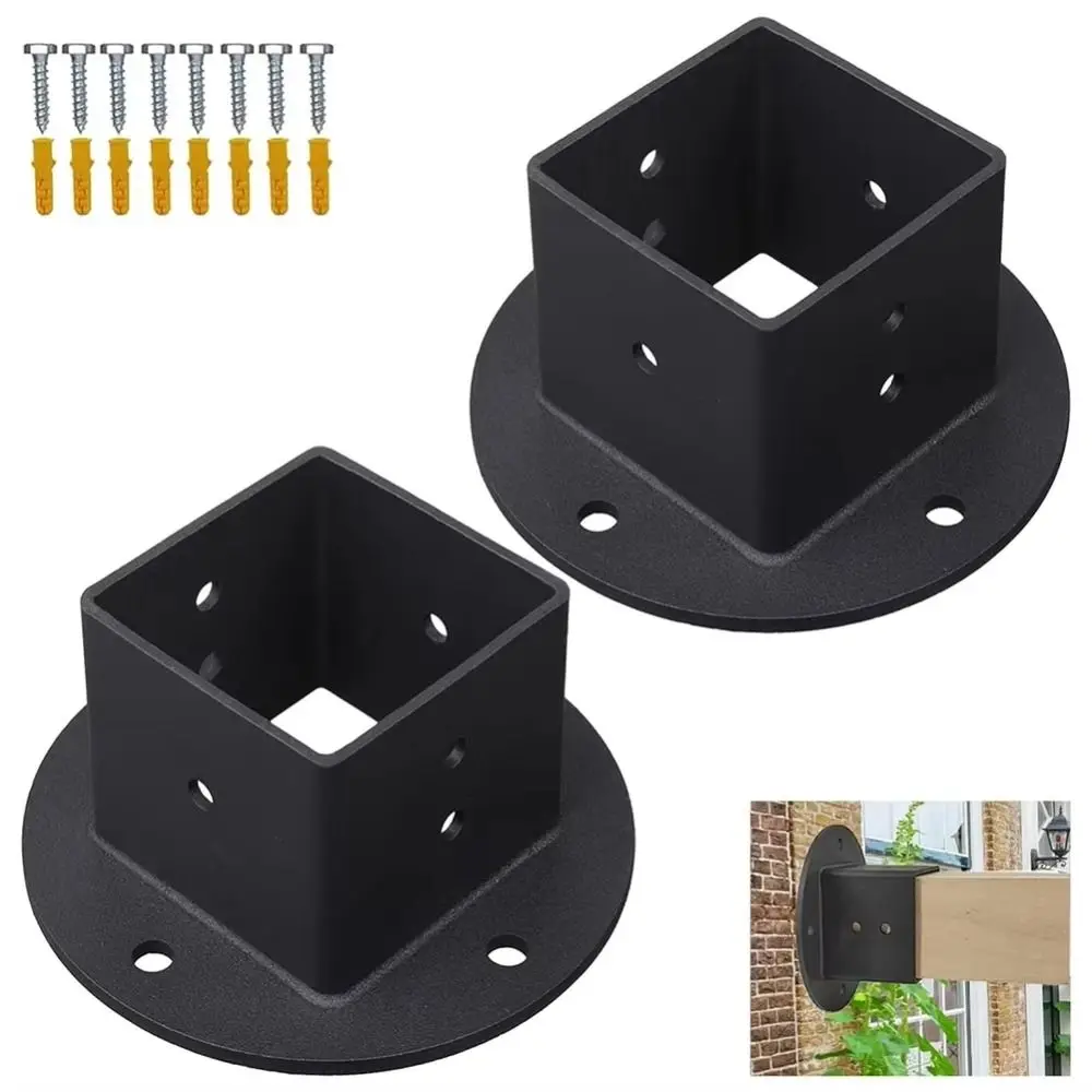 

2pcs Rust Resistant Pergola Post Bracket Durable Heavy Duty PostBase Brackets 2X2 Square Sturdy Metal Constructio
