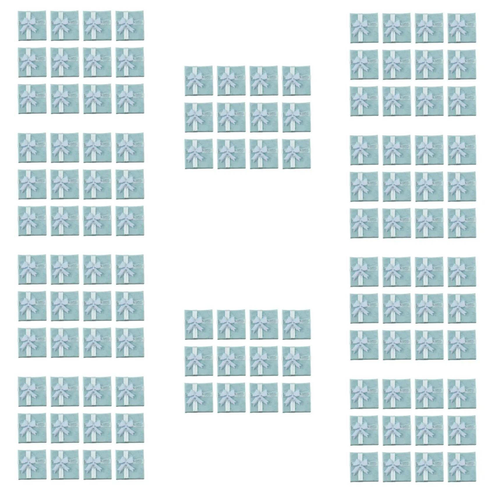 

120 шт., синие ювелирные изделия, кольца, серьги, браслет, подарочные коробки, маленькая подарочная коробка-AT64