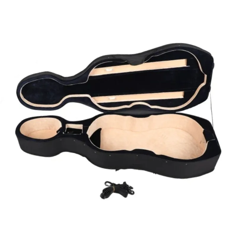 1/4-4/4 Cello Case Portable Cello Protection Box Shockproof Cellos Flight Case String Instrument Organize Containers with Wheels